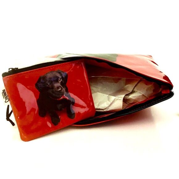 Catseye London Black Lab Puppy 2 Piece Travel Wash Bag and Coin Storage Set - Picture 4 of 5